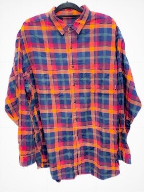 Patagonia Men’s XXL Multicolor Plaid Button Down Shirt Long Sleeve